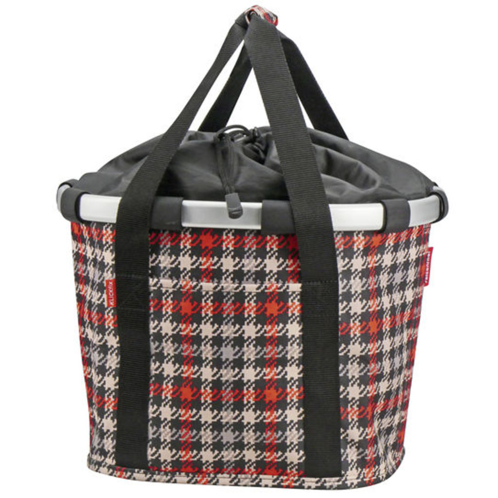 Mandtas KLICKfix Bikebasket - Glencheck Red - 15 Liter Mandtas KLICKfix Bikebasket - Glencheck Red - 15 Liter